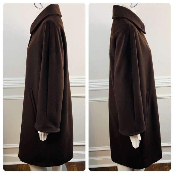 Max Mara Wool Car Coat Overcoat Cocoon Brown 6 - Picture 3 of 8